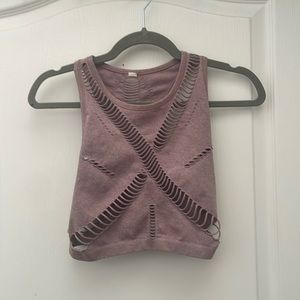 Alo Line Cut-Out Crop Tank